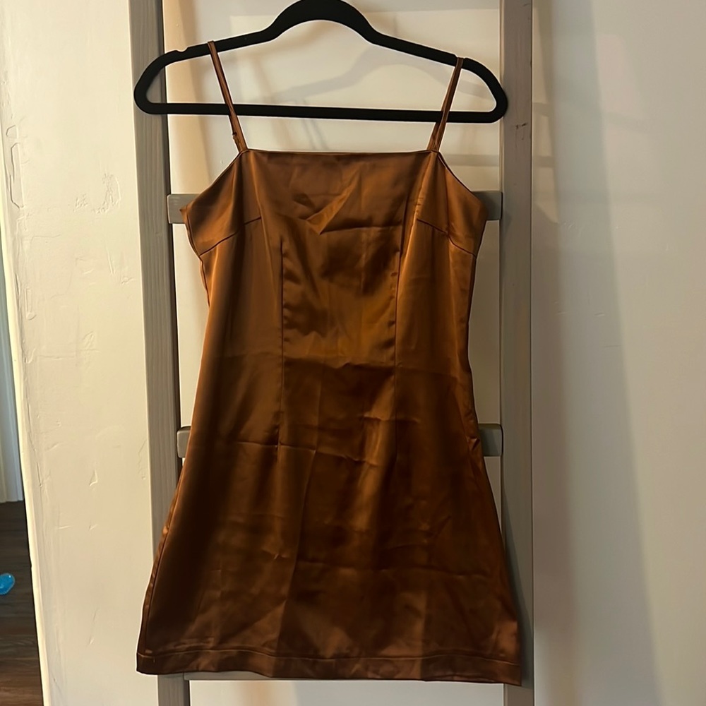 Satin mini dress